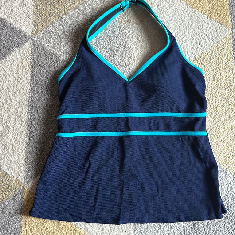 Lands End Halter Swim Top